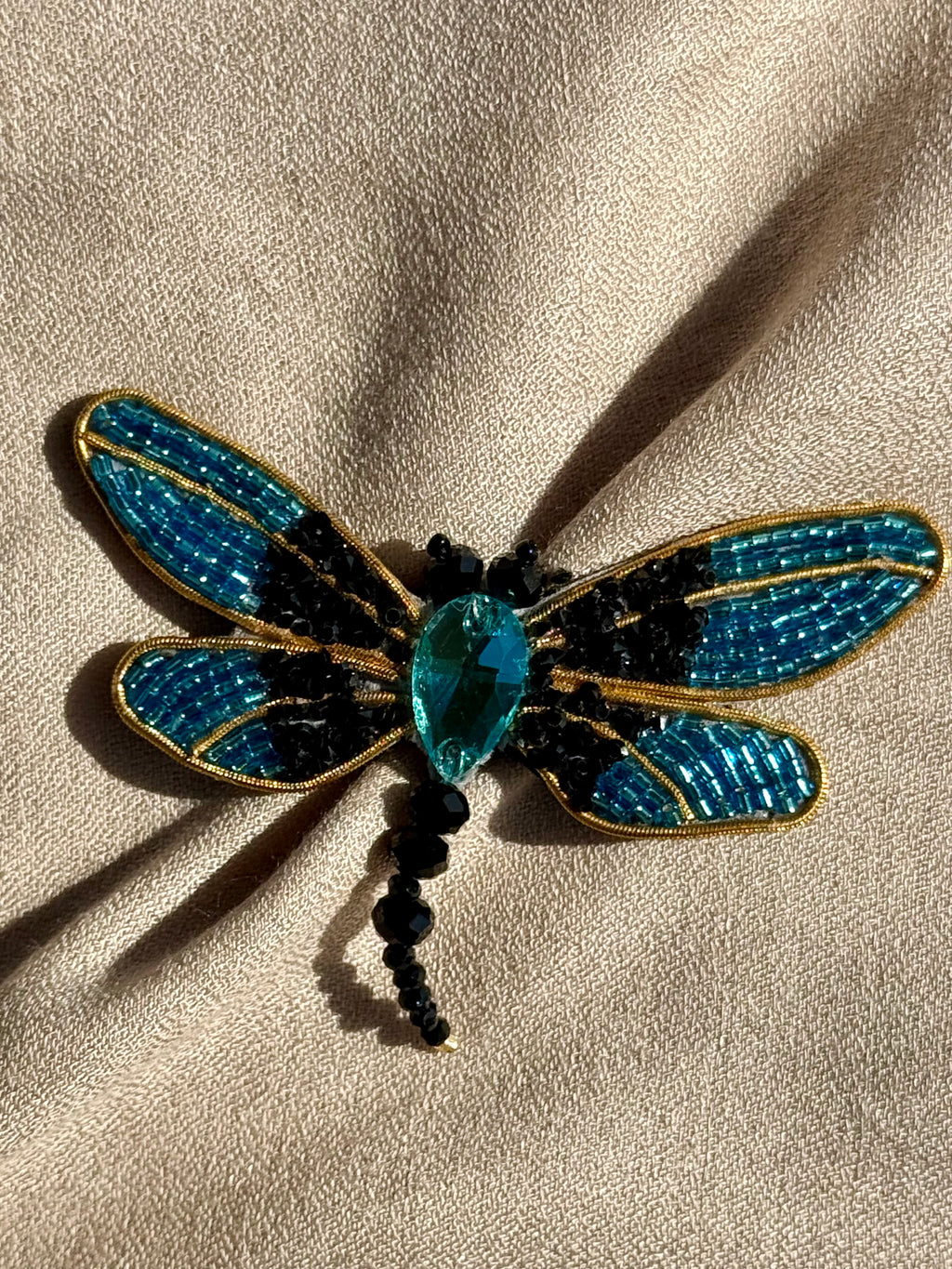 Turquoise Butterfly Brooch