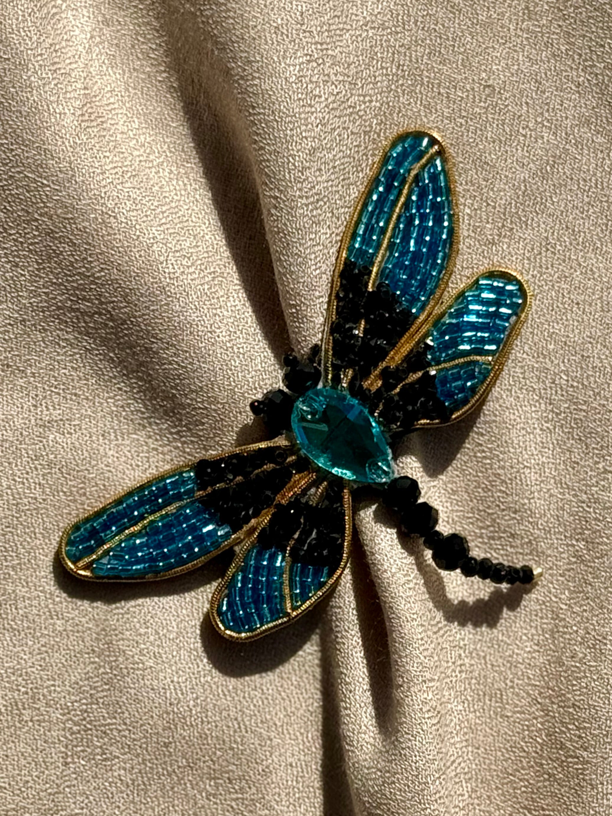 Turquoise Butterfly Brooch