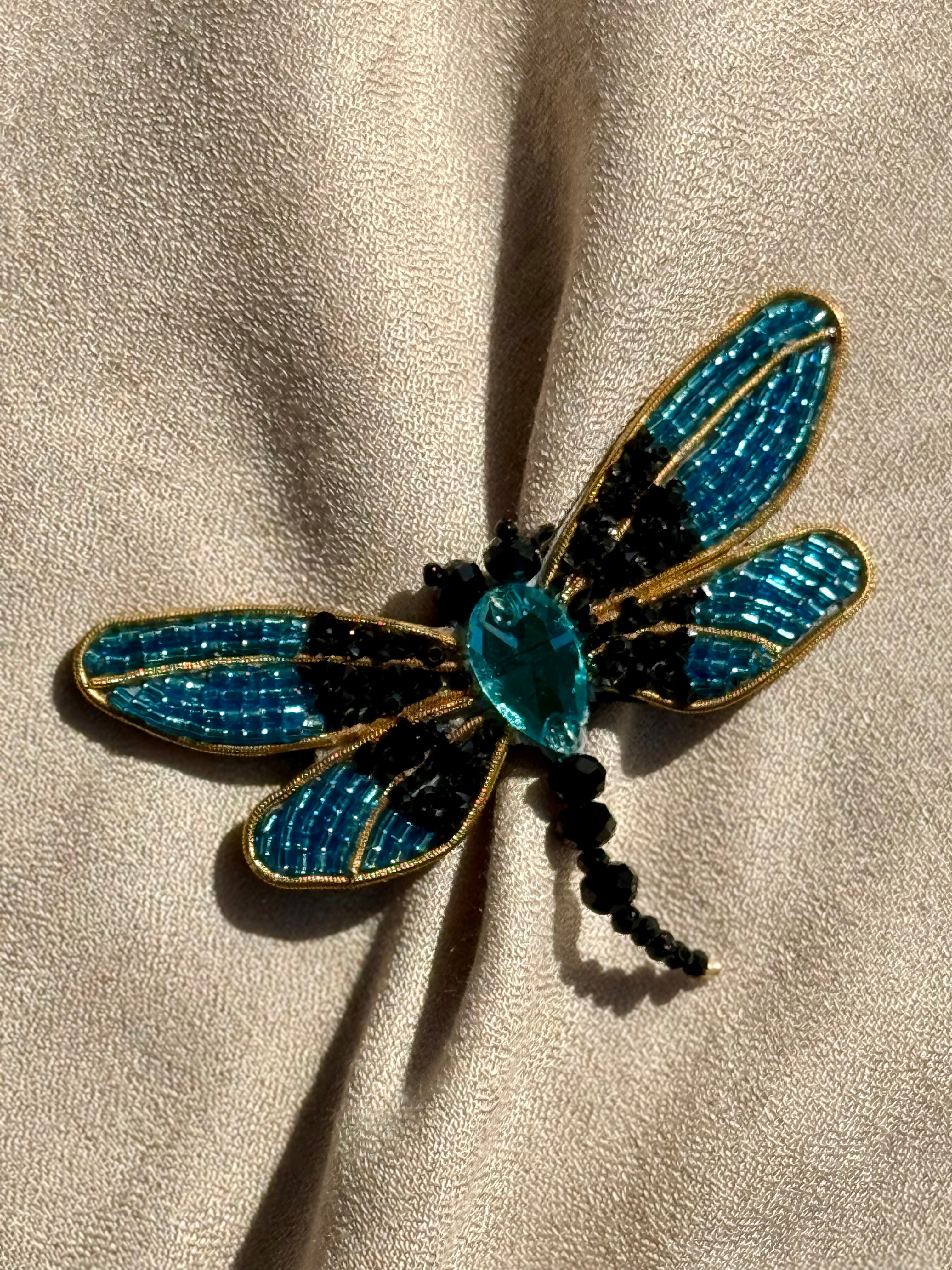 Turquoise Butterfly Brooch