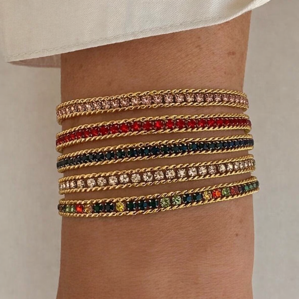 Three Layer Zircon Bracelet