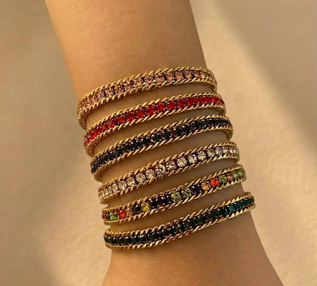 Three Layer Zircon Bracelet