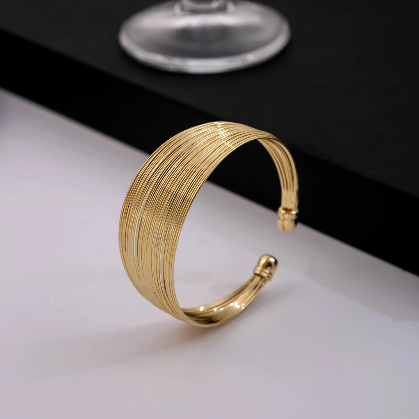 Elagant Wire Golden Bangle