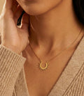 Half Sun Gold Necklace