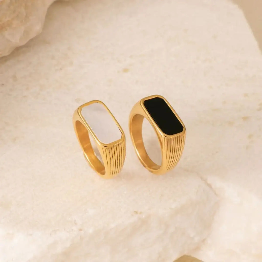 Rectangular Shell Ring
