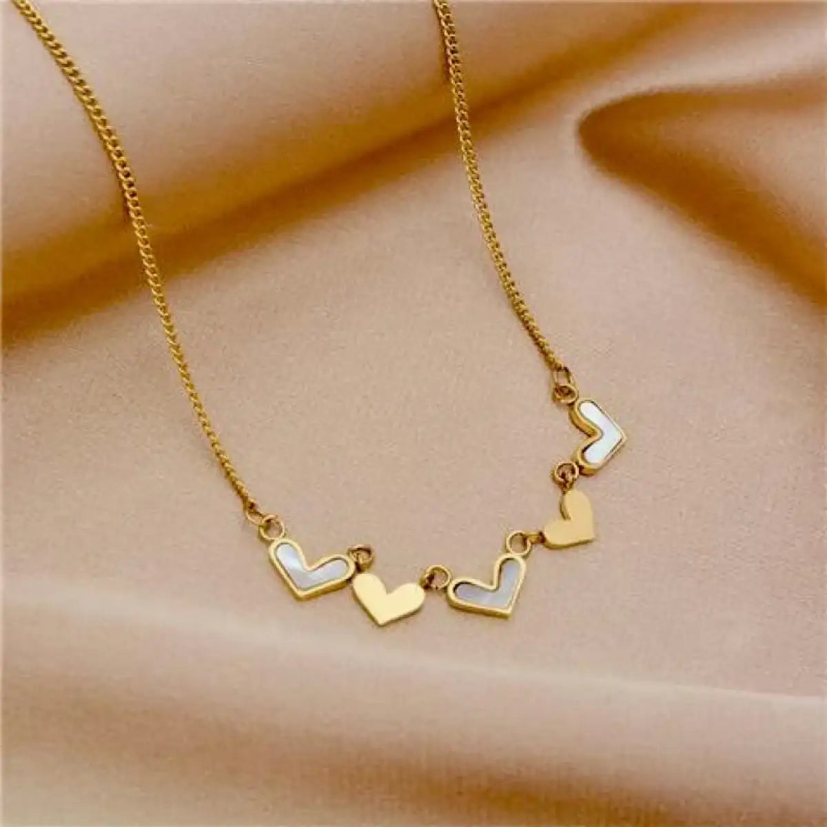 Natural Shell Heart Necklace