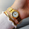 Seifco Circle Watch Gold and white