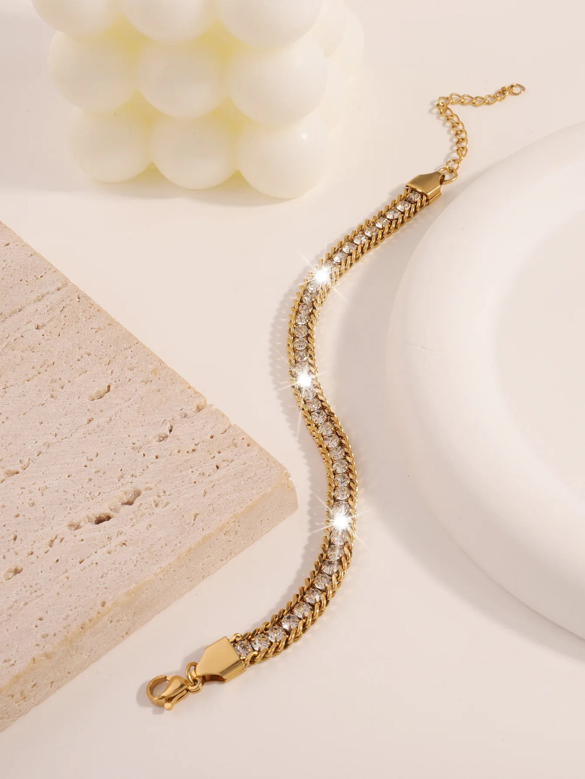 Three Layer Zircon Bracelet