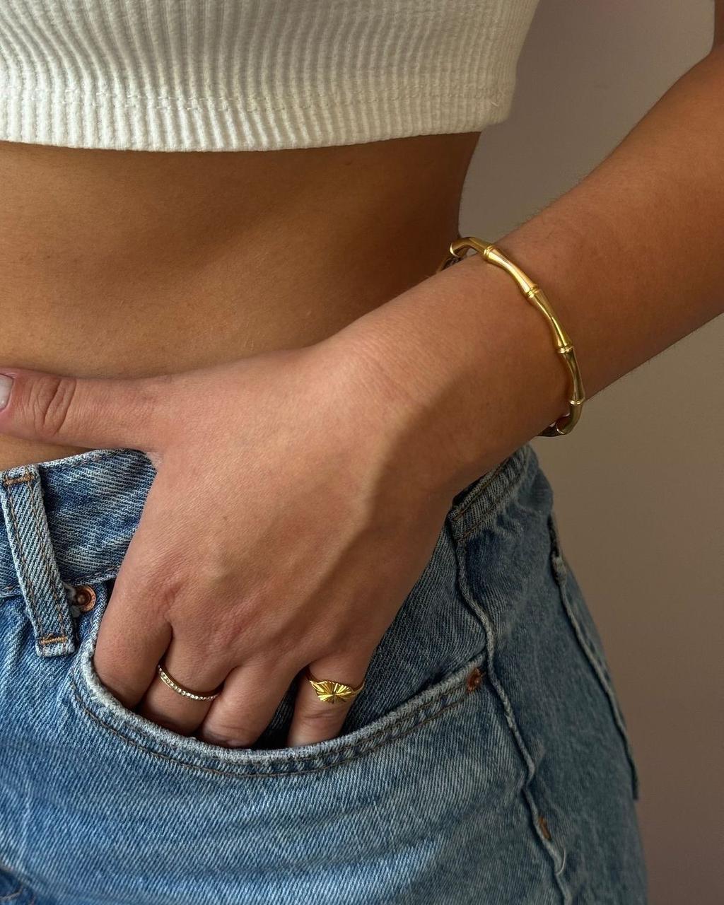 Bamboo Golden Bracelet