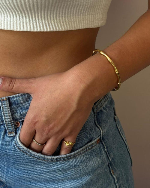 Bamboo Golden Bracelet