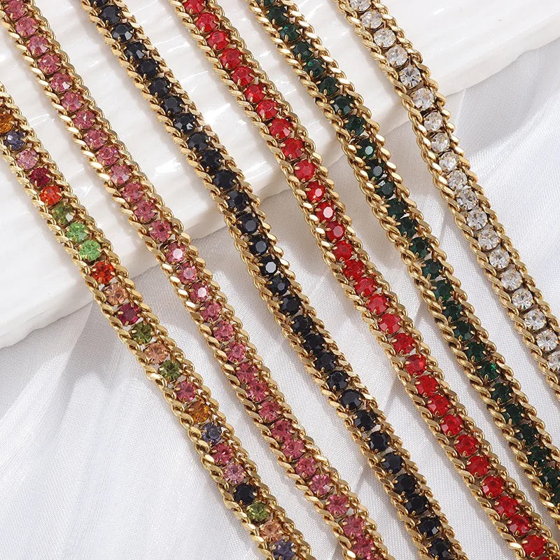 Three Layer Zircon Bracelet