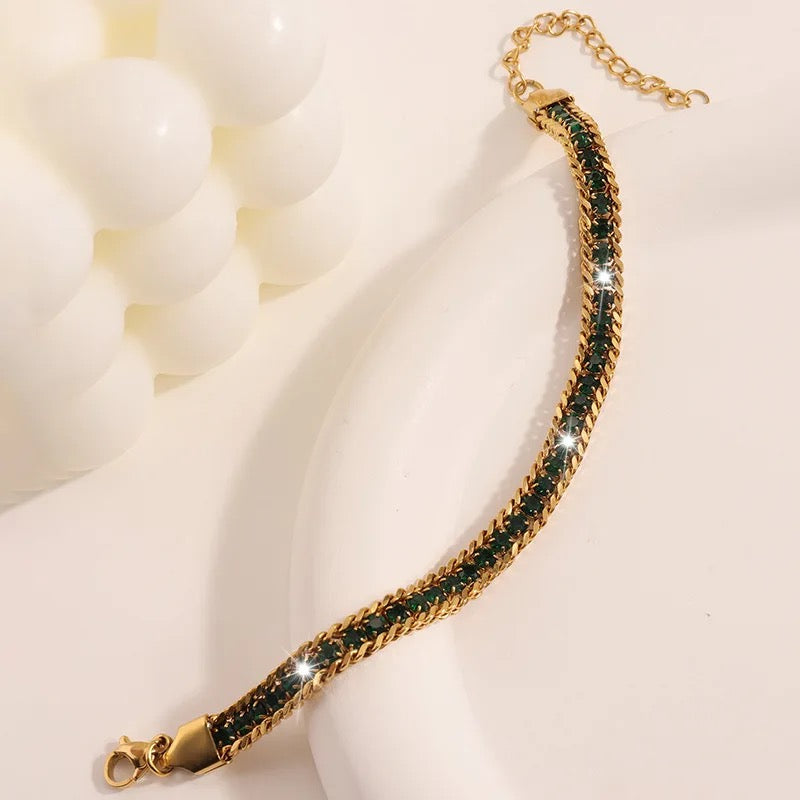 Three Layer Zircon Bracelet