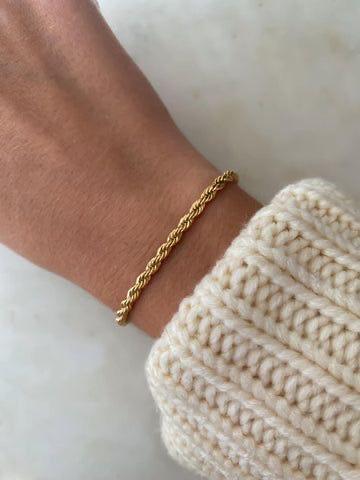 Gold Twisted Bracelet