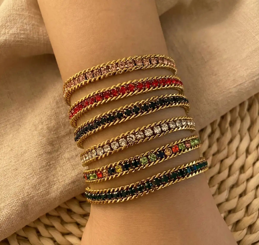 Three Layer Zircon Bracelet