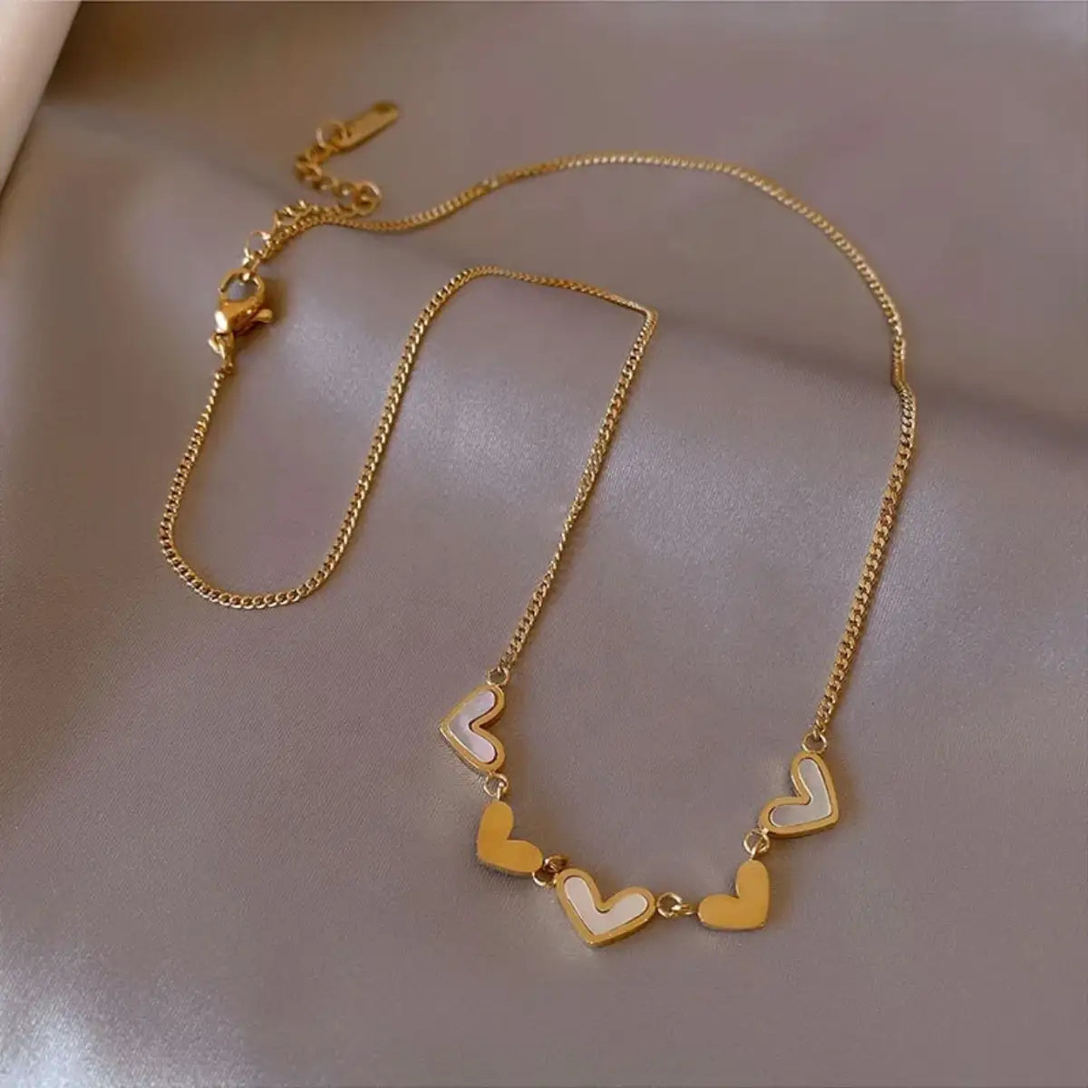 Natural Shell Heart Necklace