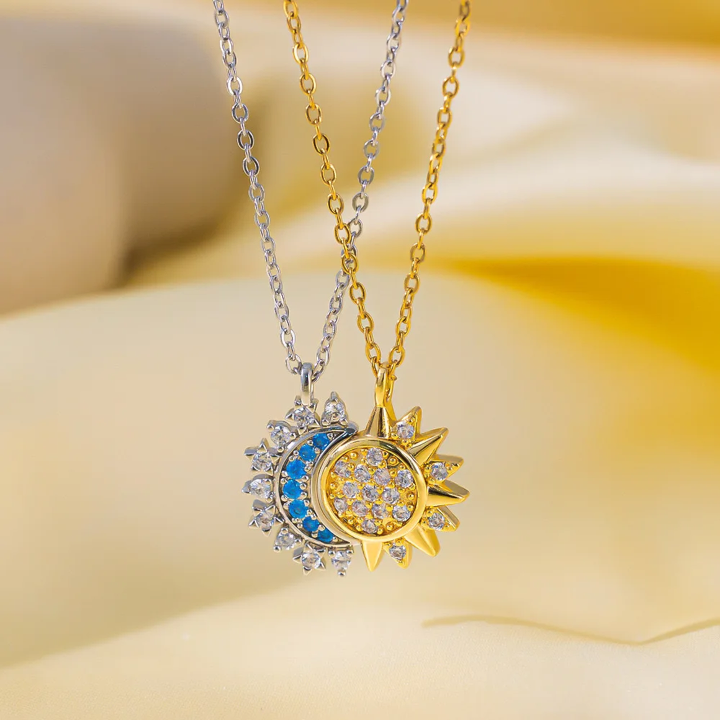 Couple Sun and Moon Necklace