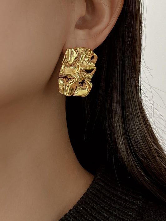 Rectangular Wavy Earing