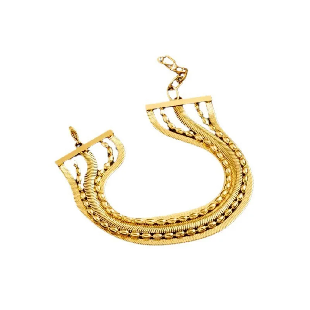 Five Layer Retro Golden Bracelet