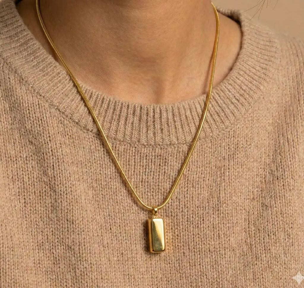 Golden Alloy Golden Necklace