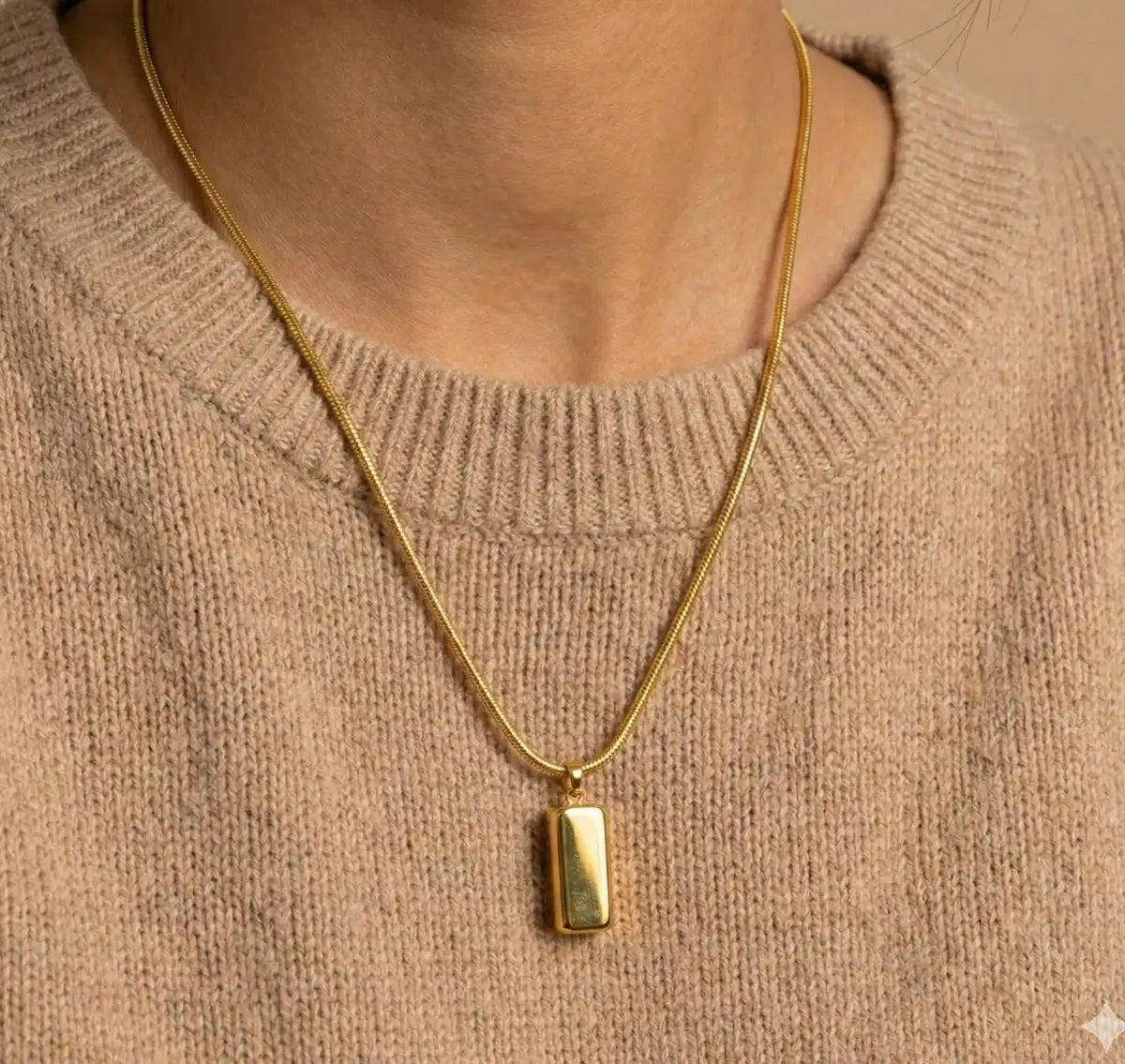 Golden Alloy Golden Necklace