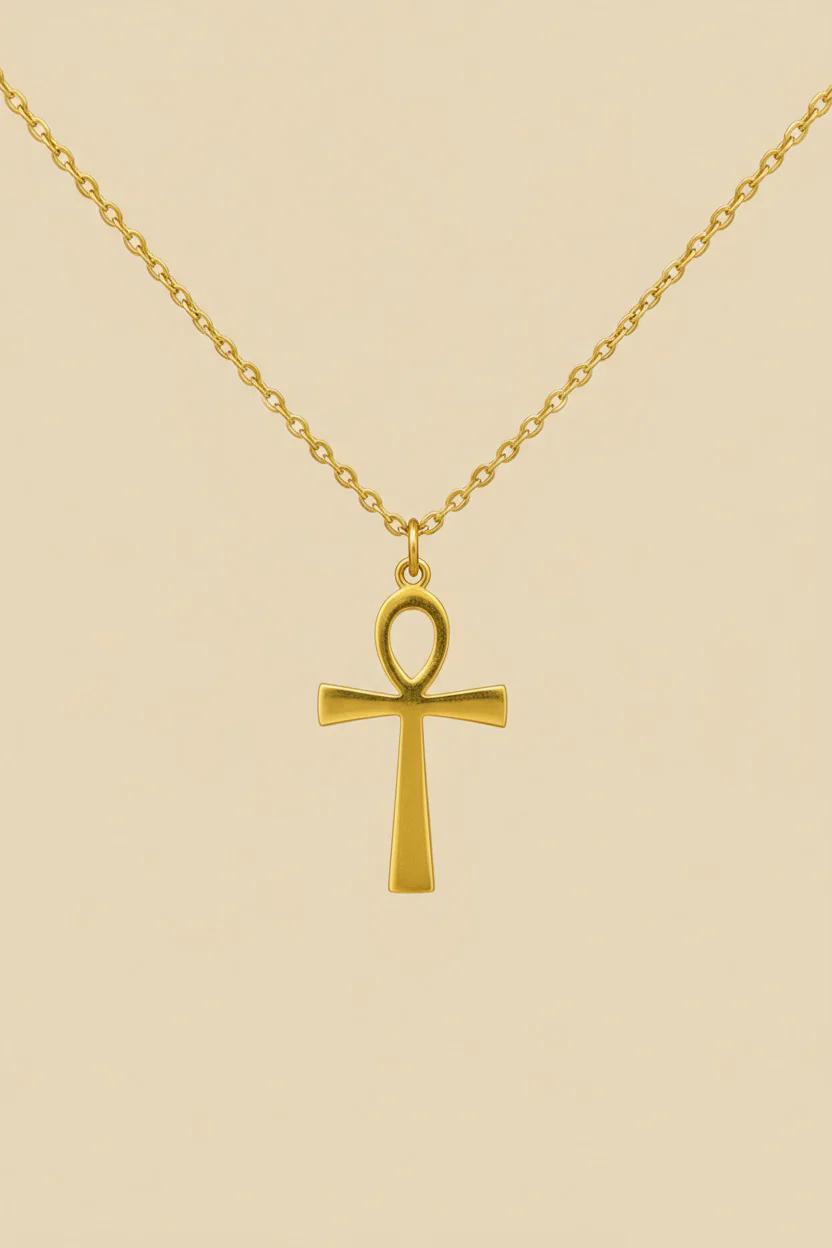 Ankh Key Golden Necklace