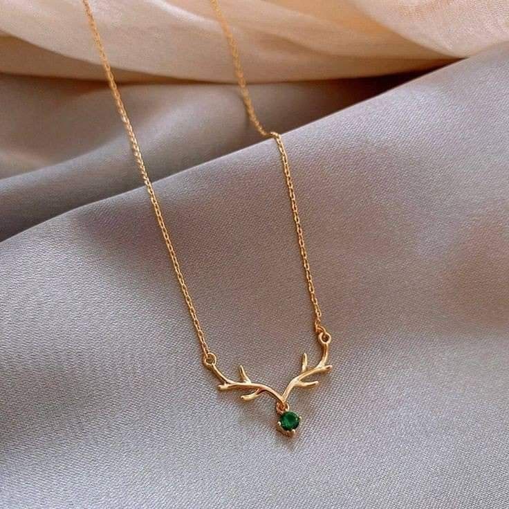 Deer Horn Golden Necklace