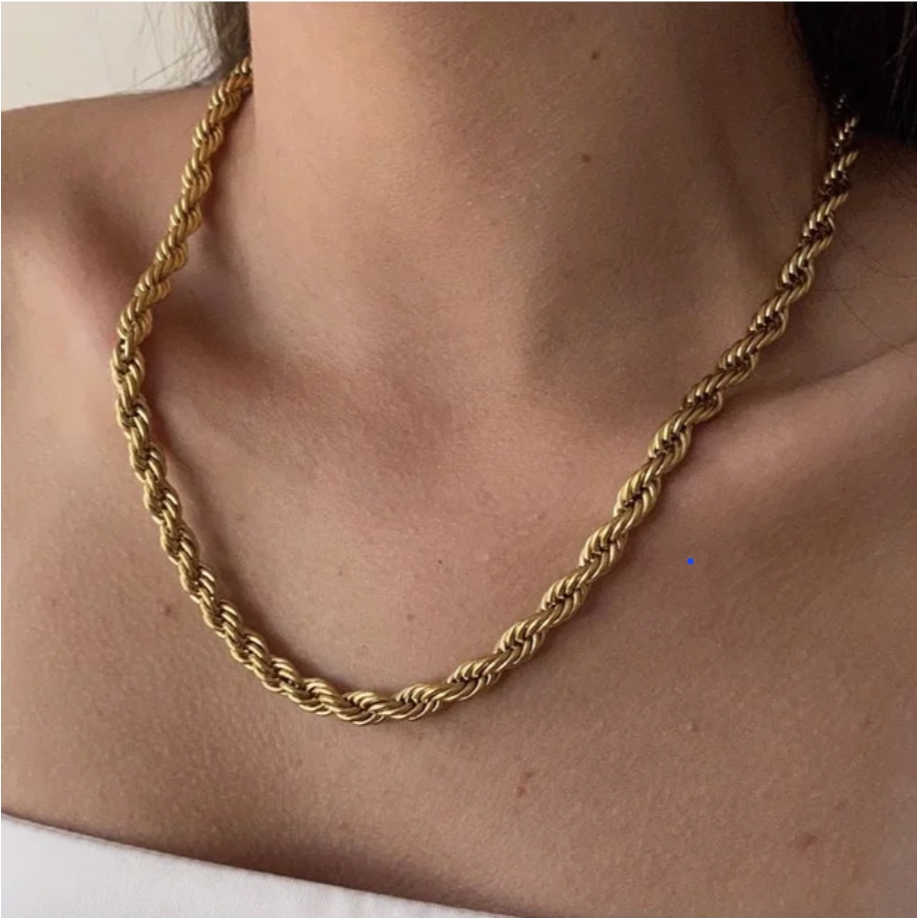 Gold Twisted Necklace