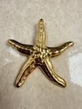 Golden Starfish Brooch