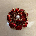 Vermilion Bloom Brooch