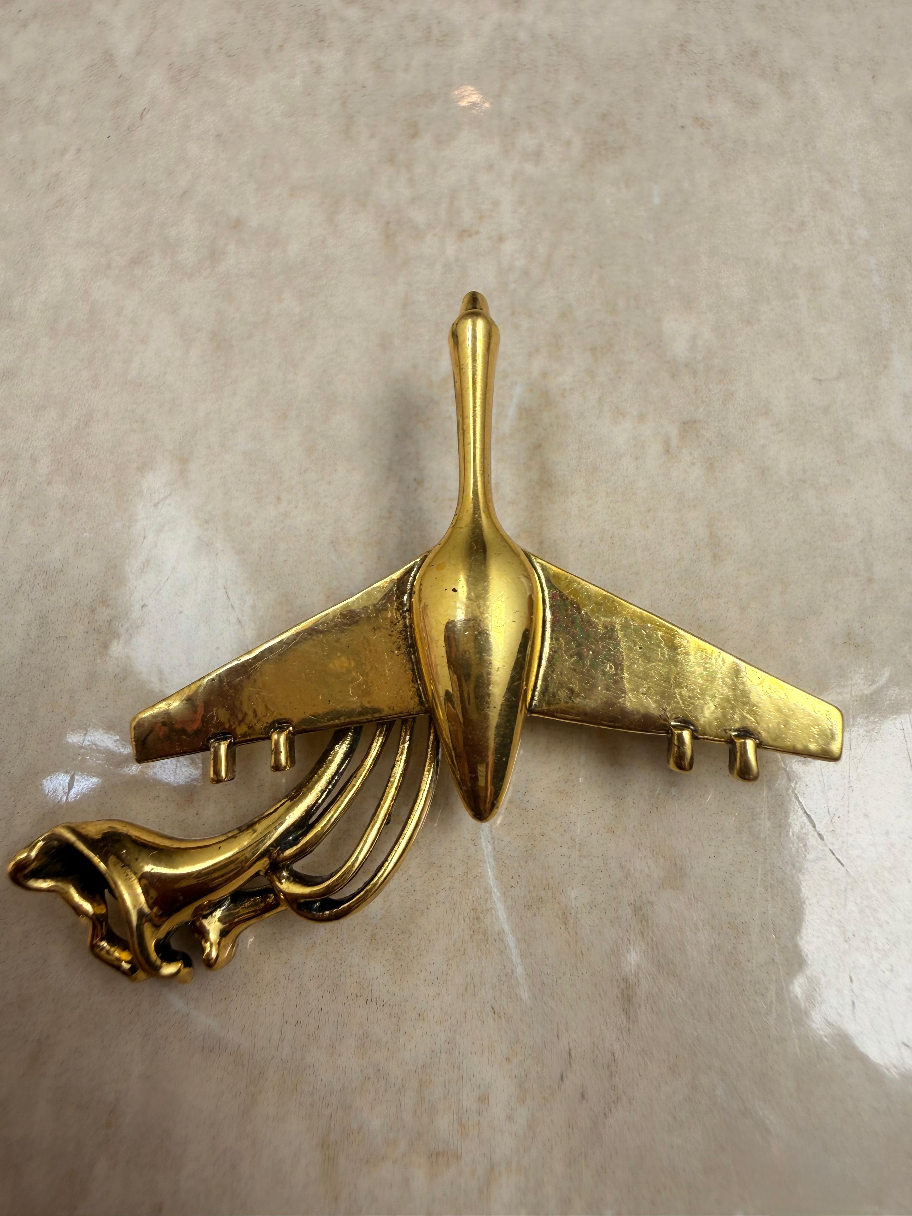 Brass Aviary Brooch
