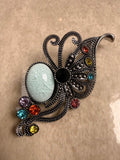 Iridescent Monarch Brooch