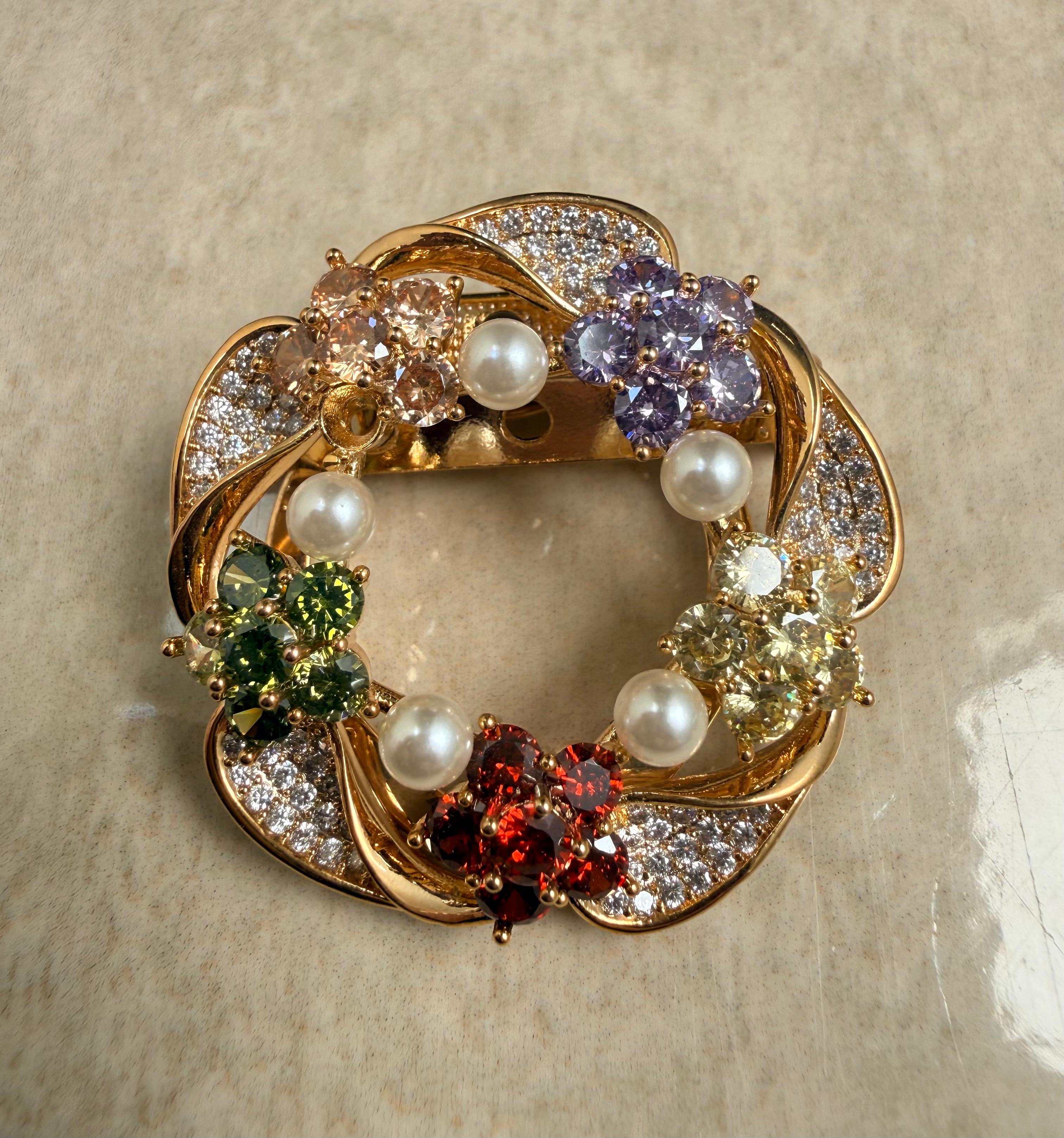 Regal Flora Brooch