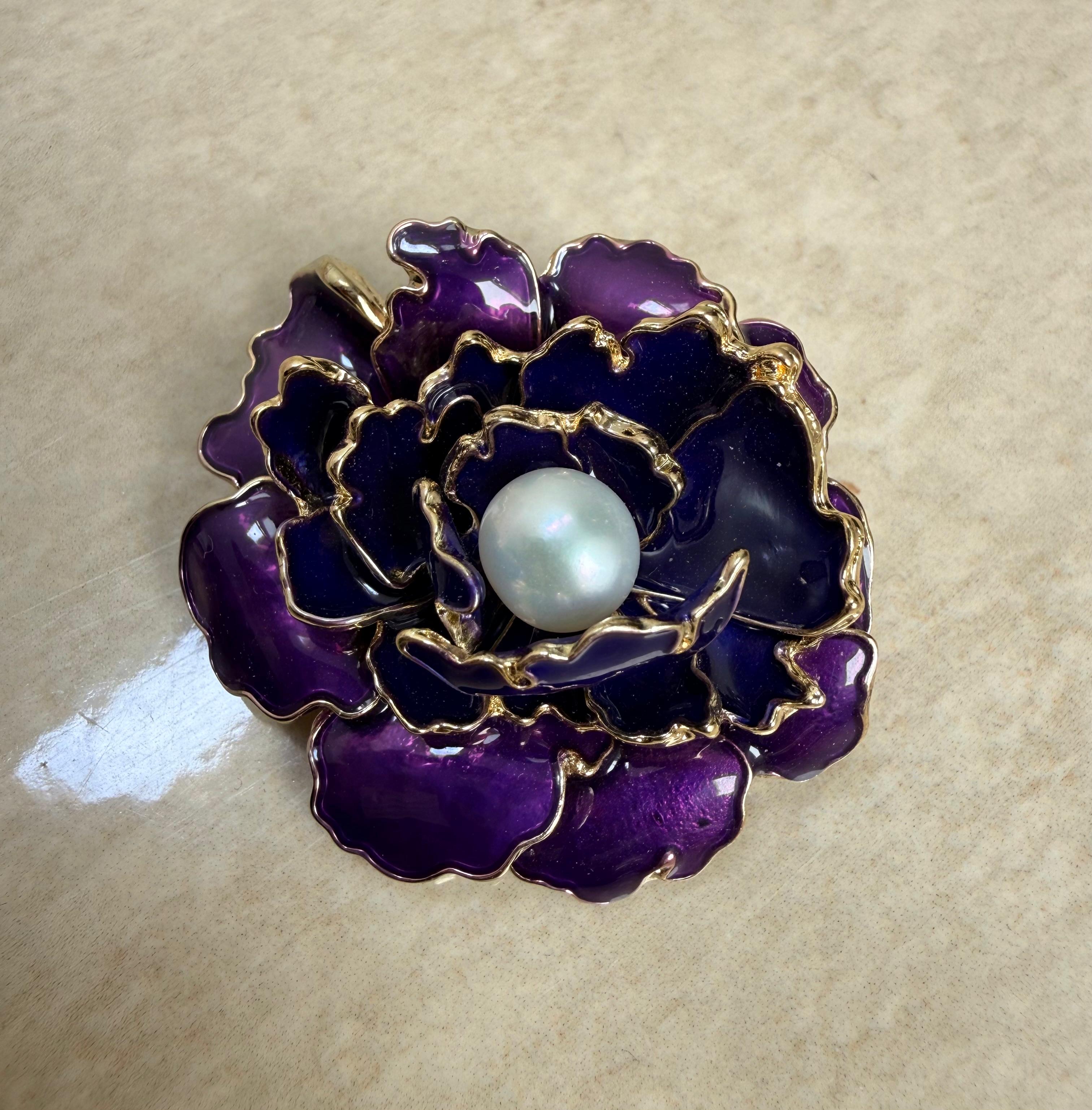 Violet Bloom Brooch