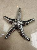 Silver Starfish Brooch