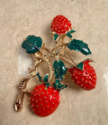 Strawberry Vine Brooch