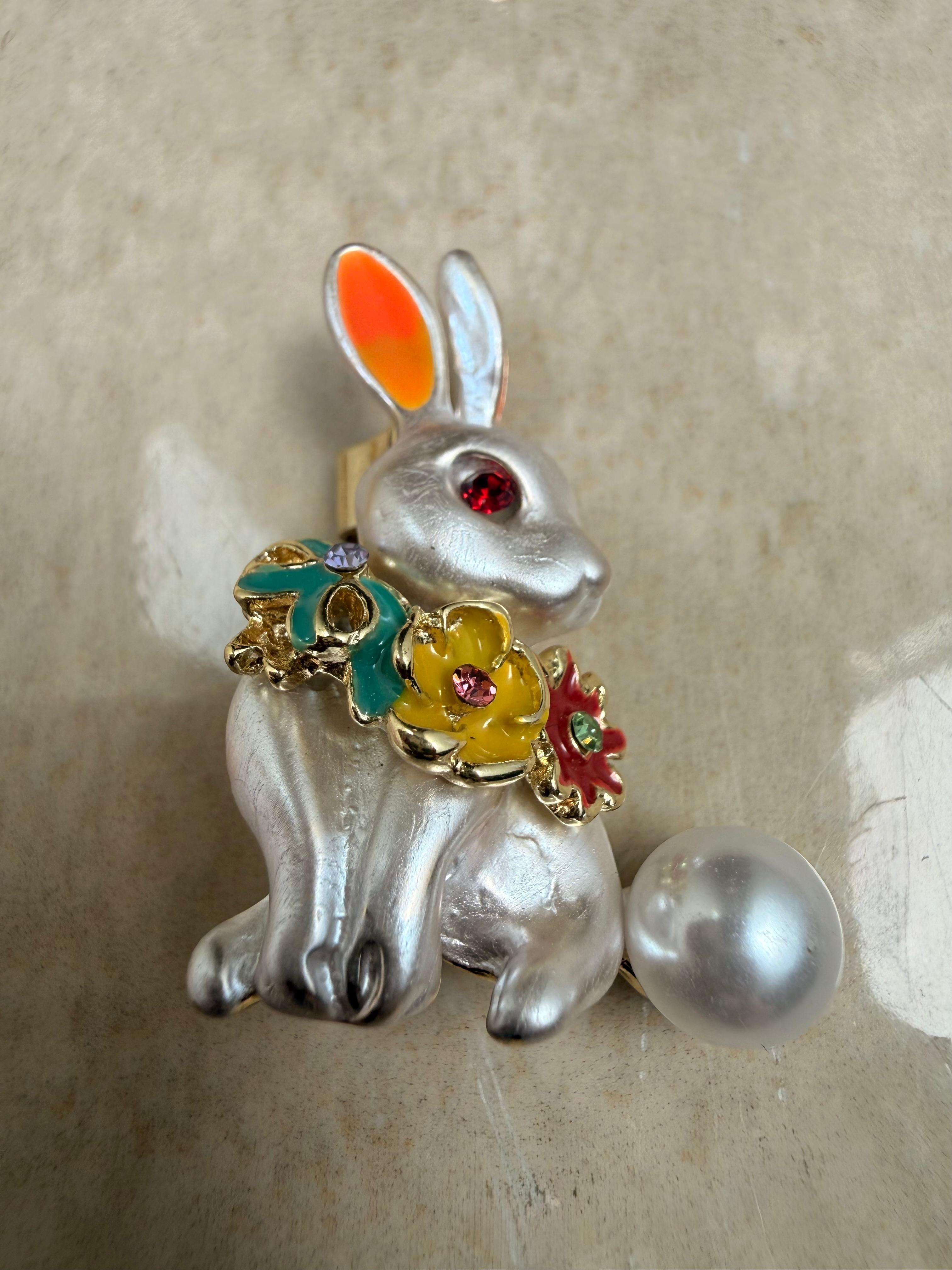 Meadow Rabbit Brooch