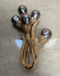 Iridescent Crest Brooch