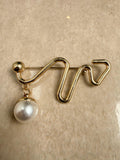Sculpted Sphere Brooch