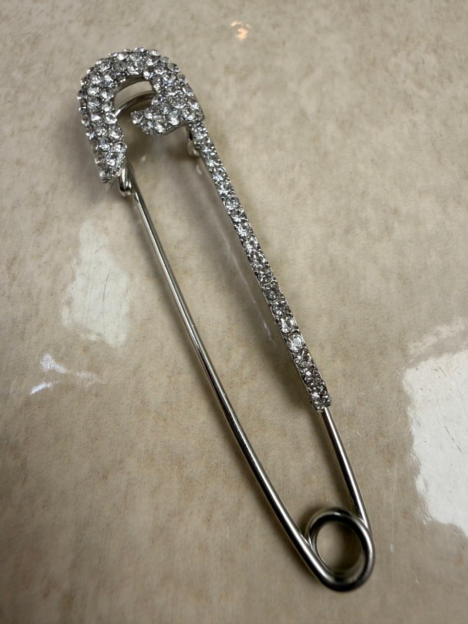 Crystal Pin Brooch