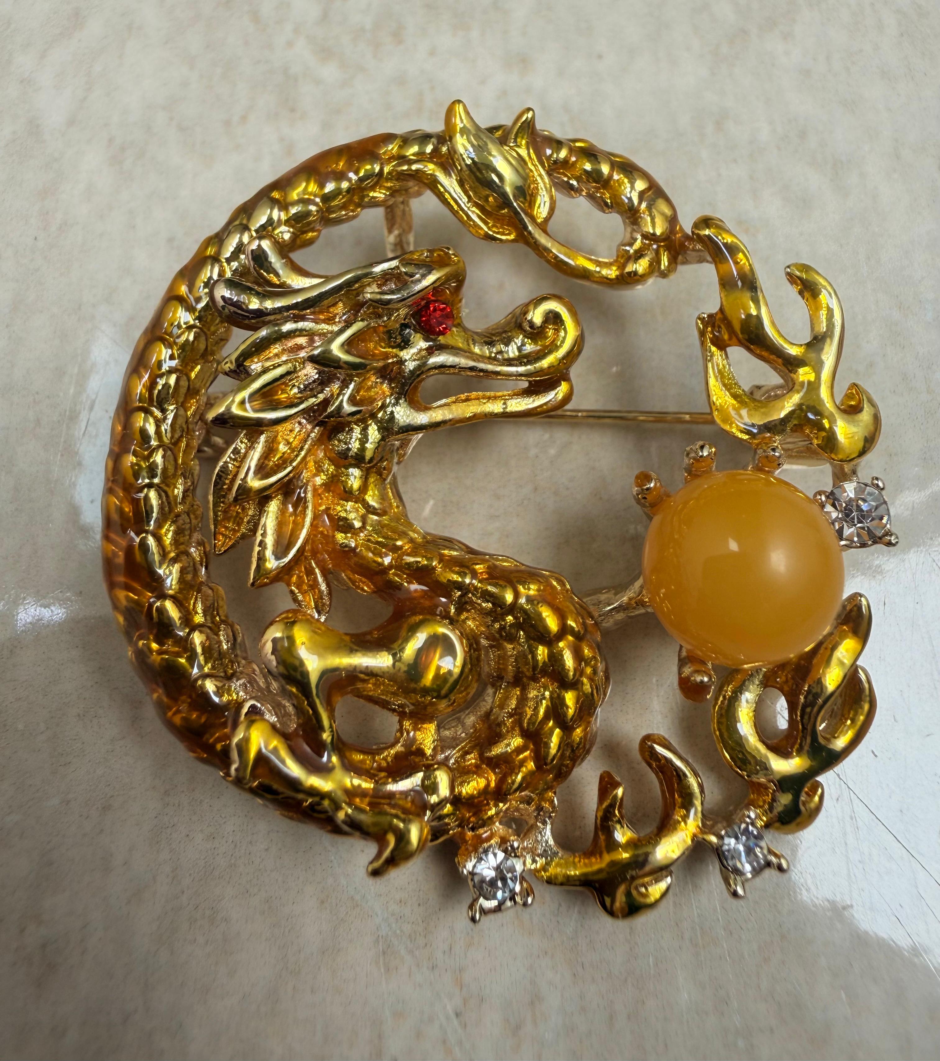 Dragon’s Pearl Brooch