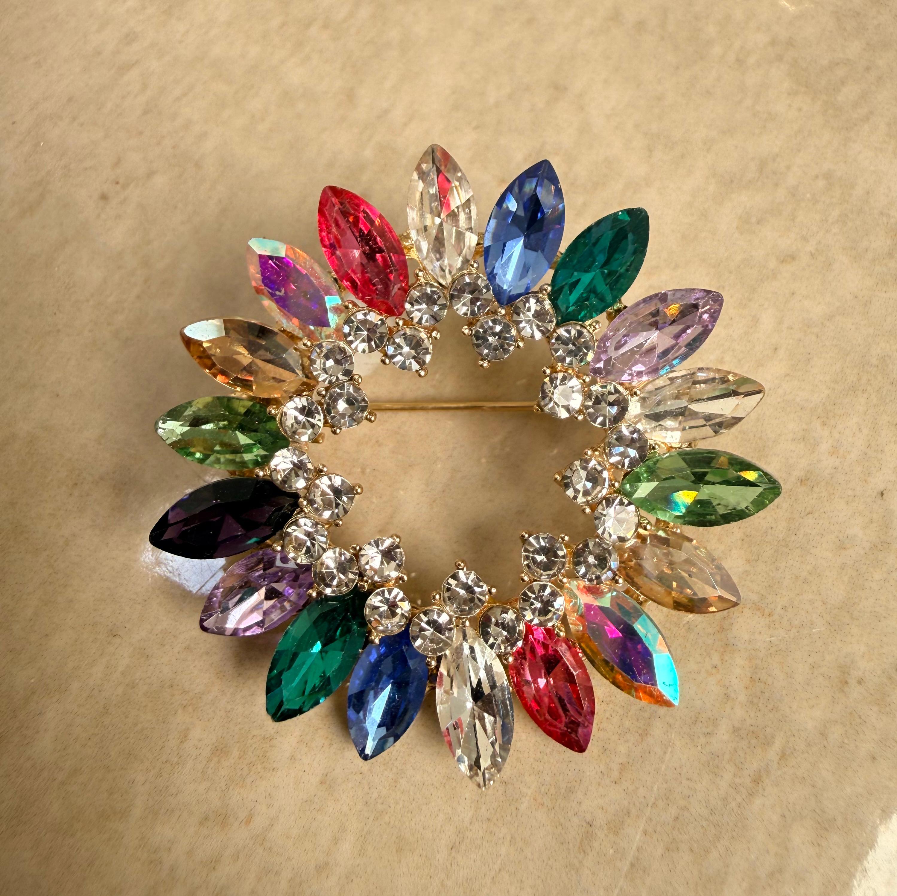 Chroma Crest Brooch