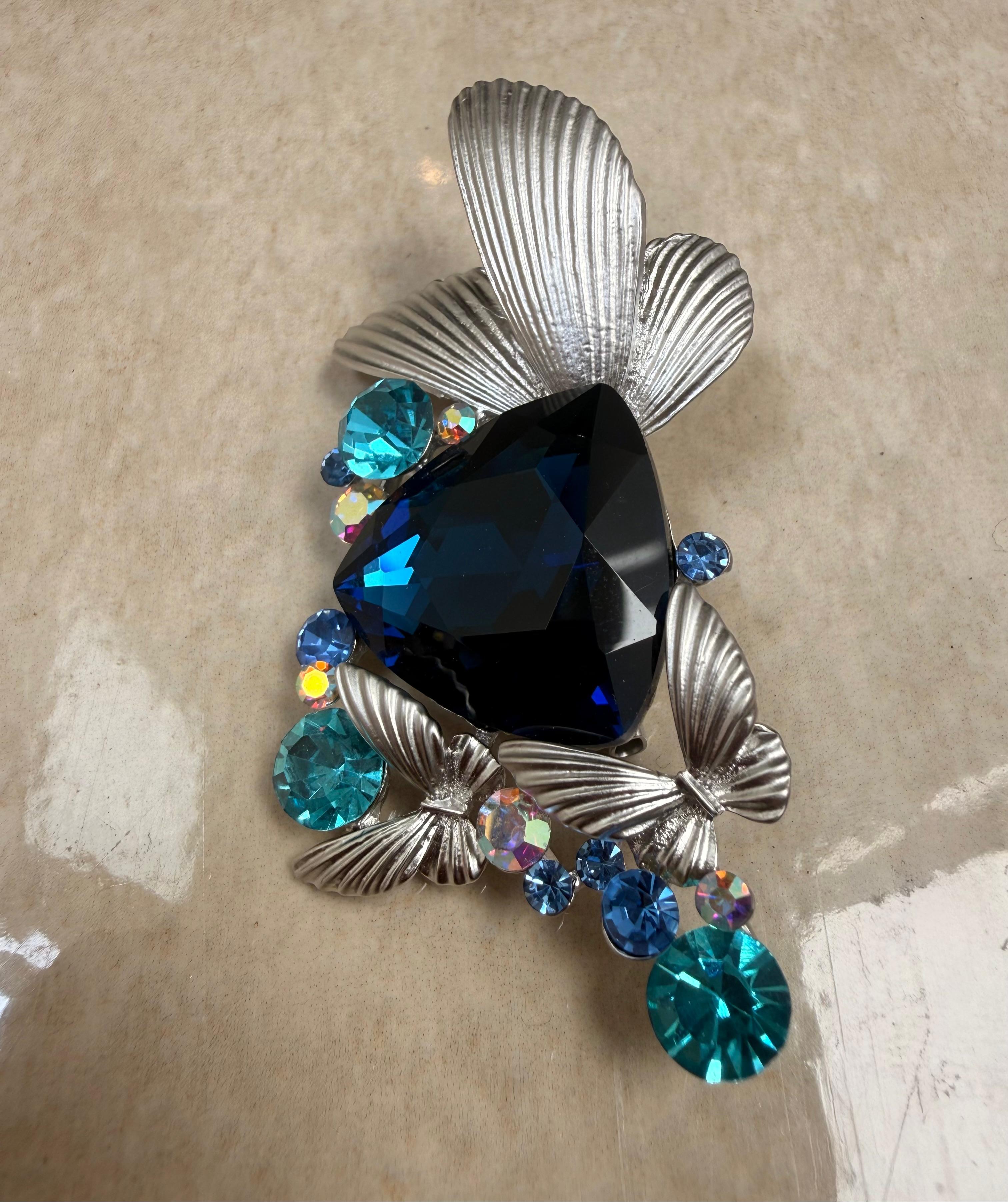 Butterfly Gem Brooch