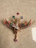 Imperial Peacock Brooch